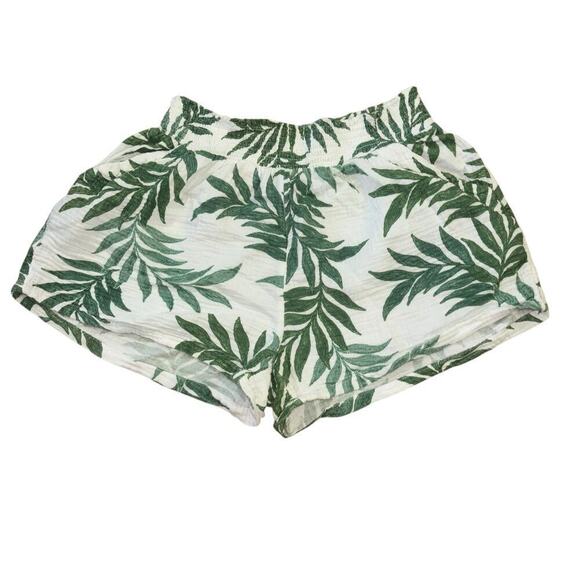Joyspun 100% Cotton Palm Leaf 2 Piece Set Women’s Sz 4-6 Vacation Beach Costal - Picture 4 of 15